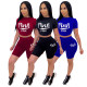 2-piece short-sleeved shorts with halter straps JR3593