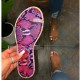 Large size Womens flip-flops rhinestone snakeskin one-step sandals and slippers women HWJ409