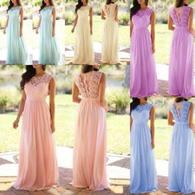 Round neck sexy lace dress dress chiffon dress OYW9040