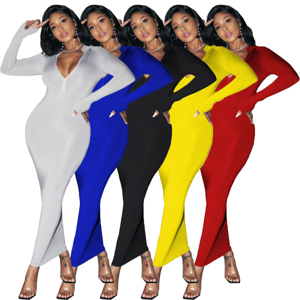 Womens dress tight sexy one-piece dress basic dress winter AL147