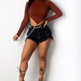 Black grinding jeans 947