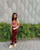 Fashion PU Leather High Waist Long Pants A3244