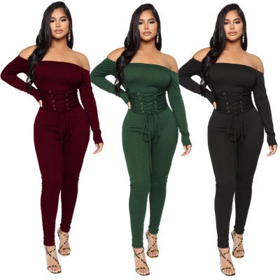 Womens autumn and winter sexy corn tube top, one-shoulder hip-lifting thin waist strapless skinny ju