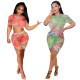 Net yarn suWomener new leisure two-piece suit Q1109