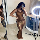 Sexy Halter Halter Symphony Dress Temperament Women D0C4049K
