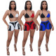 Womens sexy set of three-dimensional trousers with backless SZ8003