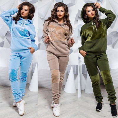 Ladies Fashion Sports Leisure Sweater Set 2-Piece Set OYW9906