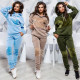 Ladies Fashion Sports Leisure Sweater Set 2-Piece Set OYW9906