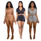 Sexy Womens sports suit pleated two-piece suit XYI9085