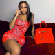 Cashew flower print sling strapless backpack hip mini dress X21DS123