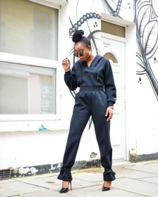 Winter Solid Color Long Sleeves Hooded Sweater With Trousers Two Pieces Sets W938