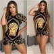 Printed slim dress QS042