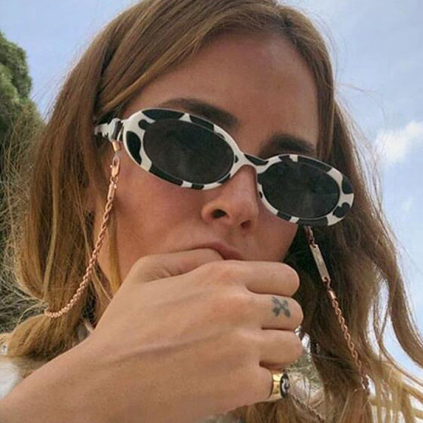 Oval speckle shade sunglasses KD95129