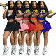 Navel pleated skirt, tennis sports suit, embroidered letter vest, explosive style BNY7173