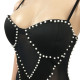 Nightclub dress small sling bag hip sexy mesh short skirt X5047