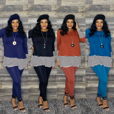 New style long-sleeved trousers casual loose two-piece suit AW5825