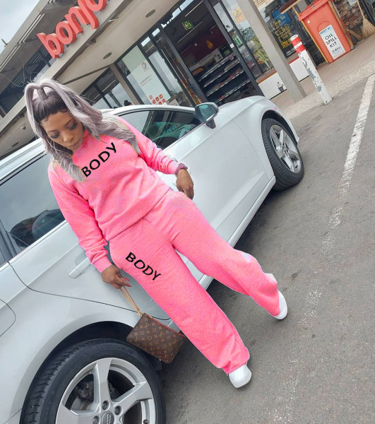 Casual Letter Printed Round Neck Long Sleeves Top With Straight Wide Leg Pants Two Piece Sets TH3574