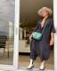 Casual fashion hip-hop style loose wide-leg jumpsuit Y7015