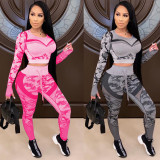 Two-piece tie-dye casual sportswear TM5080