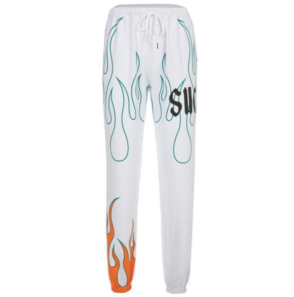 Casual Printed Drawstring Straight Long Pants AP6245