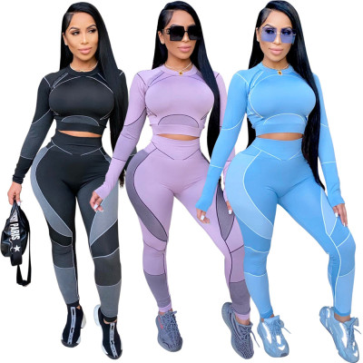 Yoga clothing short top + leggings womens spot YFS8759