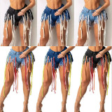 New Colorful Weaving Supreme Denim Shorts 949
