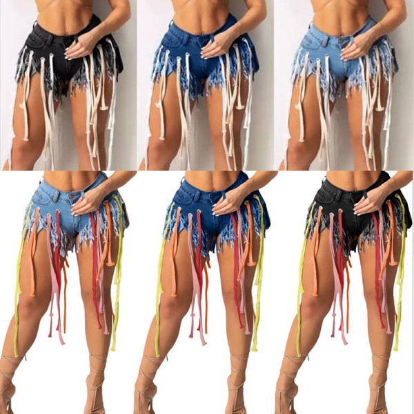 New Colorful Weaving Supreme Denim Shorts 949