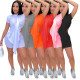 Sexy Womens two-piece solid color personality nightclub CN0111