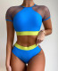 New mesh bandage swimsuit high waist sexy bikini LG76614
