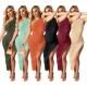 Casual one-shoulder nightclub skirt feminine dress FM2023