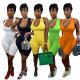 Womens sexy open back cross-shoulder jumpsuit high elastic solid color ladies jumpsuit YF8203