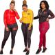 Sports Letter Printed Zipper Long Sleeves Cardigan With Trousers Plus Size Two Piece Sets OSS20938
