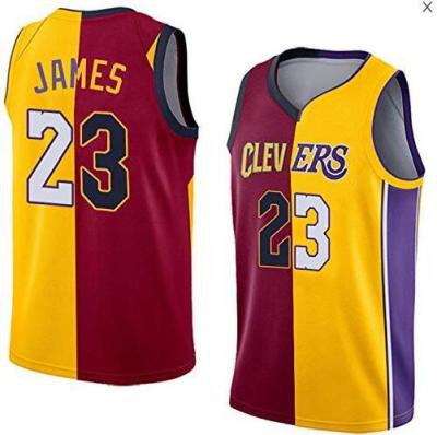 James FMVP top 6 and 23 mandarin duck stitching jerseys Cavaliers Lakers Heat team finals basketball