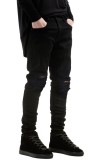 Fashion Men Hole High Waist Long Pants Skinny Jeans  TX577