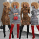 Fashion Printed Long Sleeves Mini Skinny Dress R6382