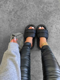 Large size slippers summer new style European and American flat bottom ladies slippers cross-border