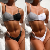 Flash bikini sexy ladies split swimsuit stitching swimwear LG76574