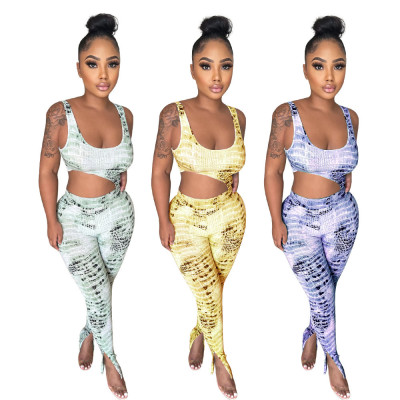 Ladies sexy printed jumpsuit OEP6255