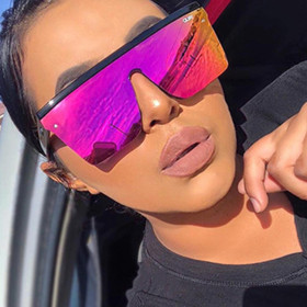 Large frame one-piece sunglasses KD6979
