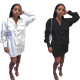 Sexy tooling pocket shirt dress C3048