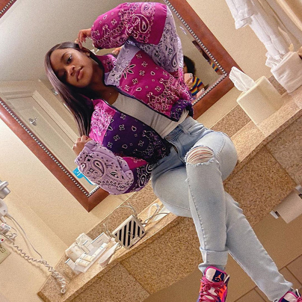 Winter Pattern Printed Zipper Long Sleeves Mini Jacket T1734491