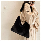 Stylish One Shouldered Fur Versatile Crossbody Bag G-962