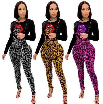 Fashion Pattern Printed Round Neck Long Sleeves Top With Trousers Two Piece Sets HH8951