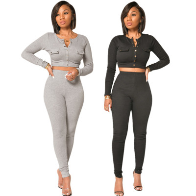 Womens autumn and winter new high elastic thin pit suit YZ647