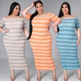 Oversized loose striped pit strip dress 5 QJ5283