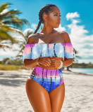 Multicolor sexy swimsuit 2-piece set H1016