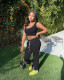 Solid color vest lace sports suit CH8211