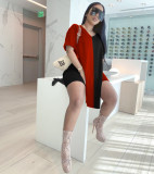 Split stitching fashion casual two-piece suit TY2132