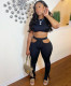 Fashion sexy hollow solid color suit two-piece suit L6272
