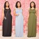 Women's solid color dress JR3625